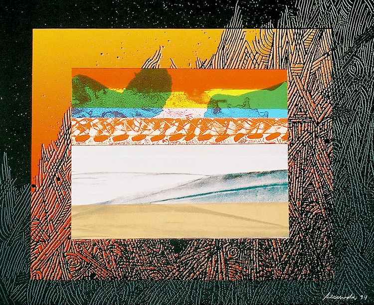 Marshlands a collage by Arthur Secunda