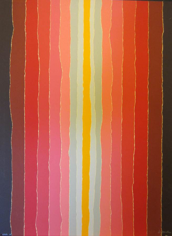 Waves a silkscreen by Arthur Secunda