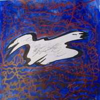 White Bird a watercolor and ink by Arthur Secunda