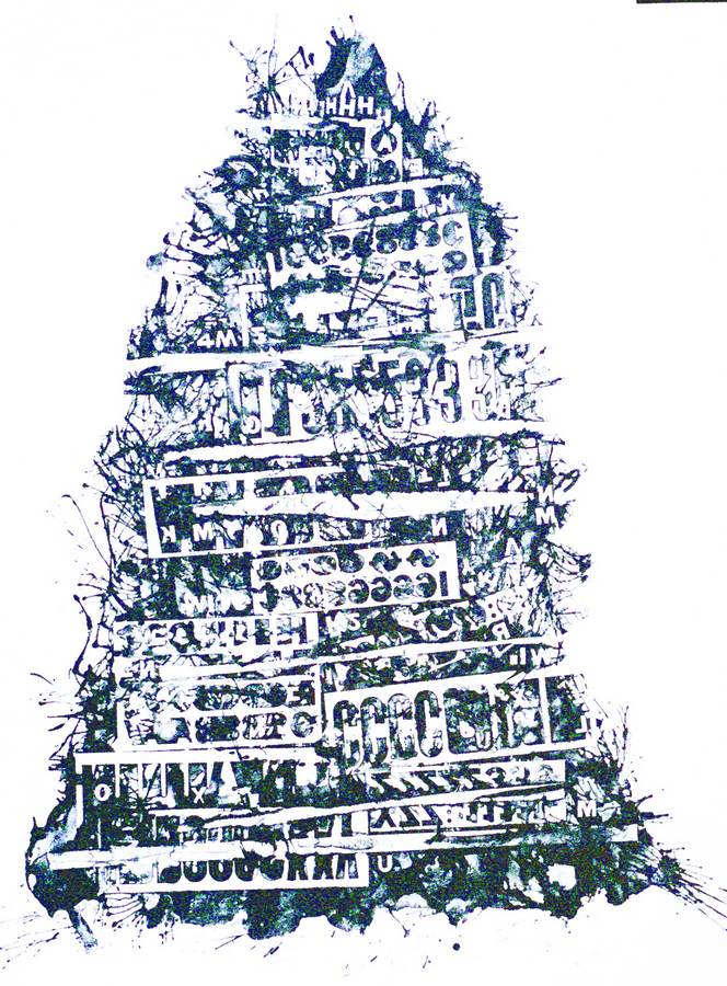 Babel a lithograph print by Arthur Secunda